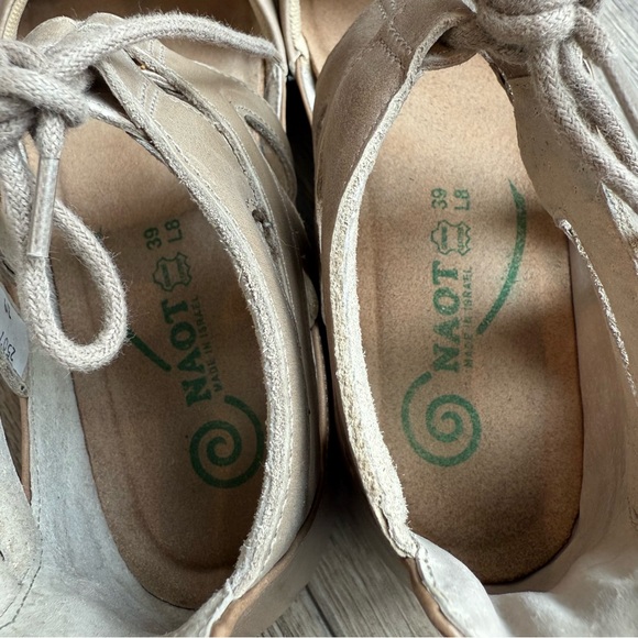 Naot Kata sandals size 39 US 8/8.5 Mary Jane style taupe gray - Picture 4 of 8
